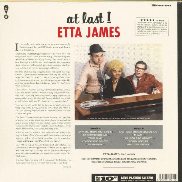 At Last! (LP, 10inch, colored Vinyl, Ltd.)