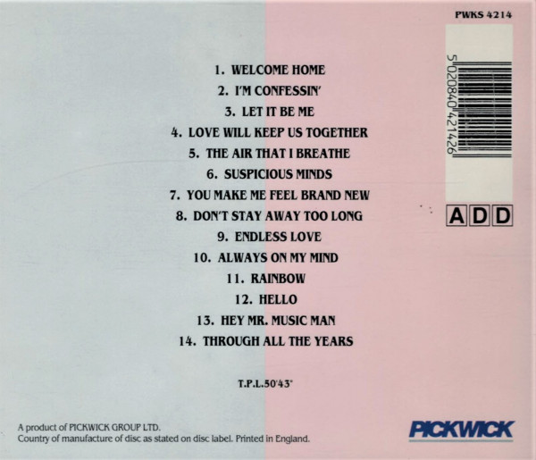 Through All The Years (CD)