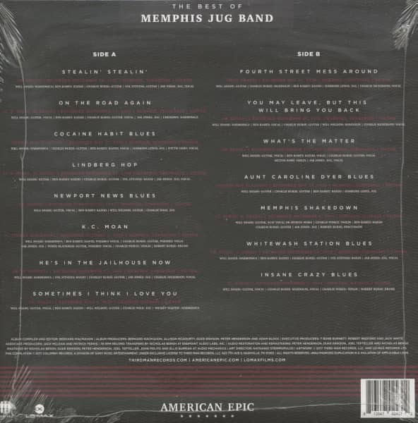 The Best Of Memphis Jug Band - American Epic Series (LP, 180g Vinyl)