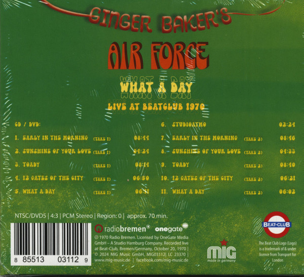 What A Day - BeatClub 1970 (CD +DVD)