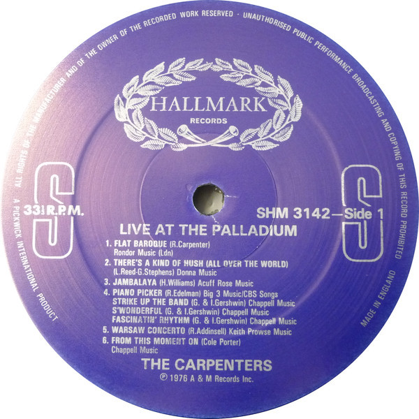 Live At The Palladium (LP)