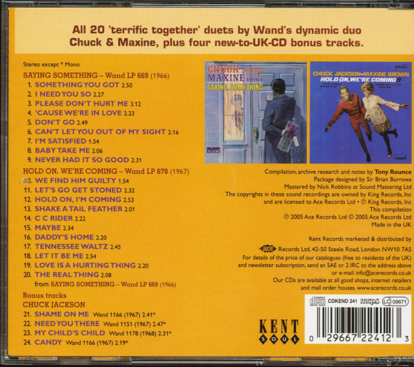 Saying Something - Hold On, We're Coming (CD)