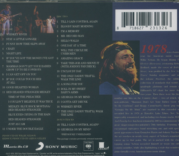 Willie And Family Live (2-CD)