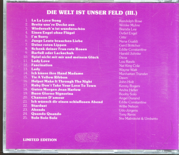 Die Welt ist unser Feld III (CD)