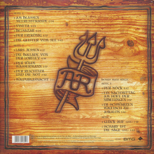 Wilder Wassermann - Balladen & Mythen (LP, 12inch Maxi Single, 180g Vinyl)