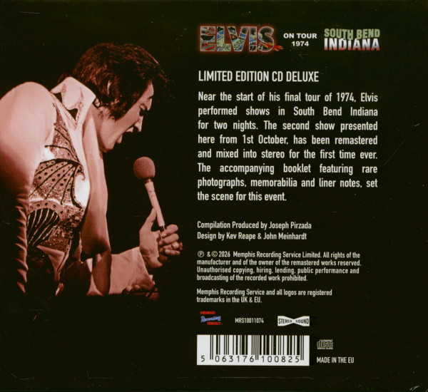 South Bend Indiana - On Tour 1974 (CD)