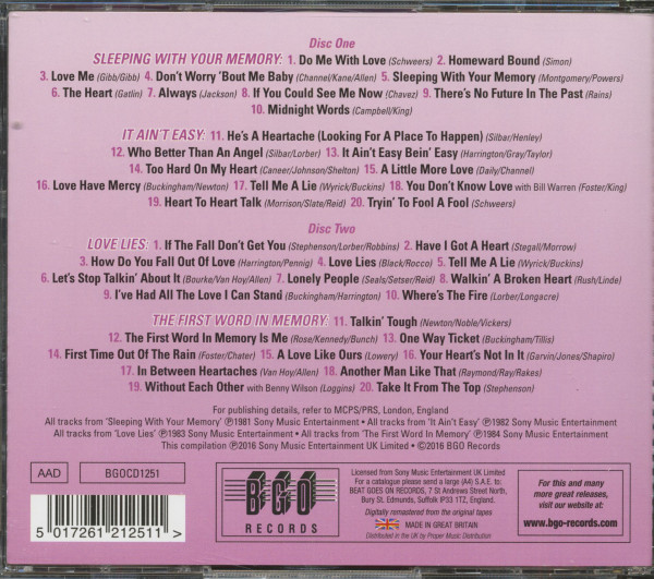Sleeping With Your Memory - It Ain't Easy - Love Lies - The First Word In Memory (2-CD)