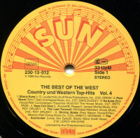 Aperçu: The Best Of The West - Country And Western Top-Hits Vol.4 (LP) Aperçu: The Best Of The West - Country And Western Top-Hits Vol.4 (LP)
