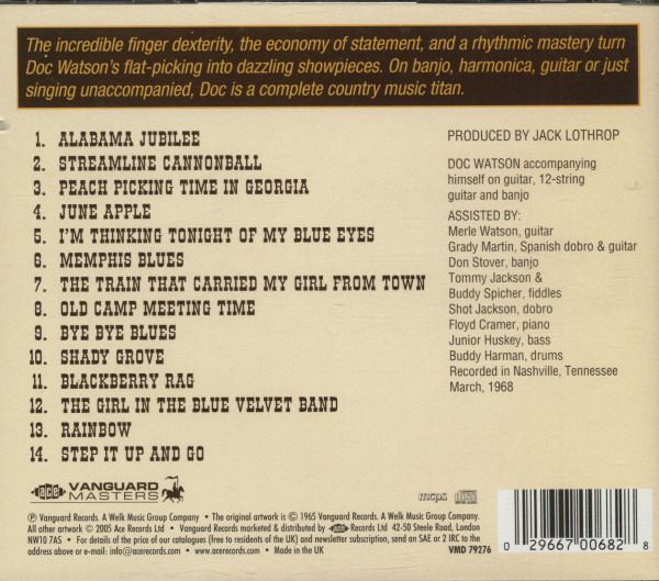 Good Deal ! Doc Watson In Nashville (CD)
