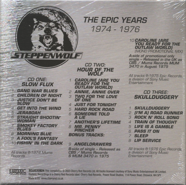 The Epic Years 1974 - 1976 (3-CD Box Set)