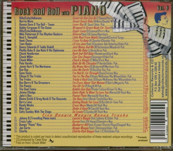 Rock'n'Roll With Piano Vol.9 (CD)