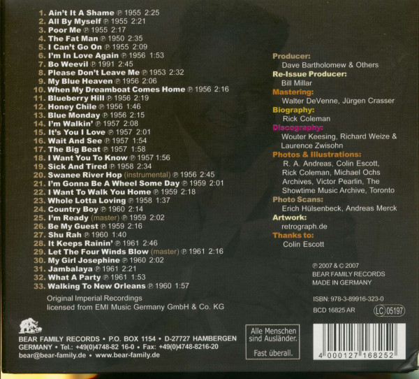 Fats Domino - Fats Rocks (CD)