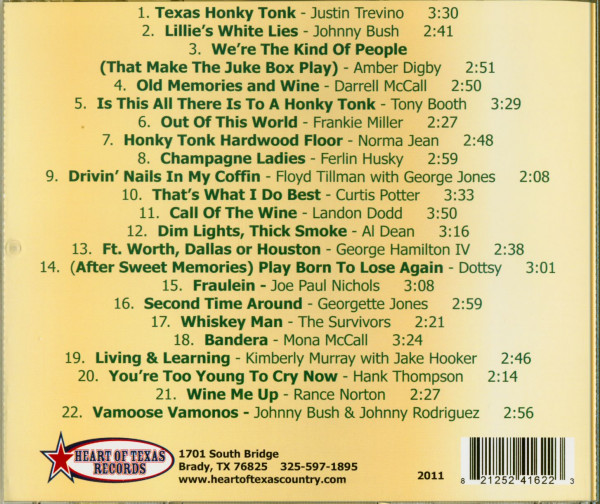Heart Of Texas Honky Tonk (Label Compilation)