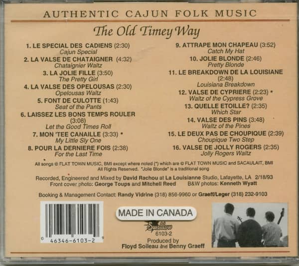 The Old Timey Way (CD)