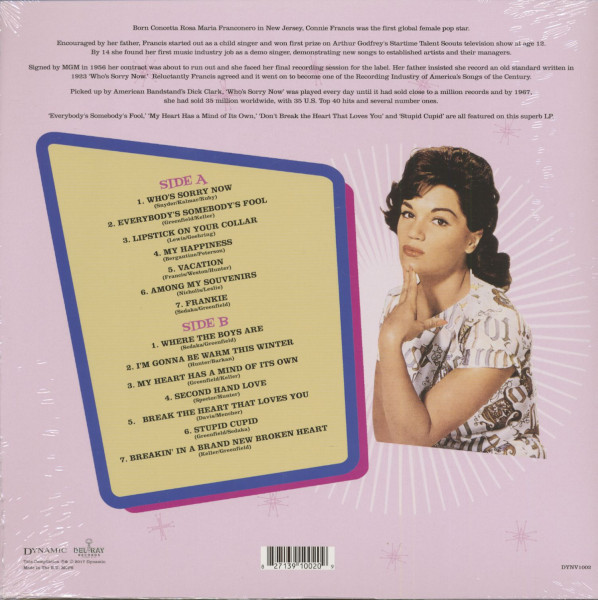 The Very Best Of Connie Francis (LP, 180g Vinyl)