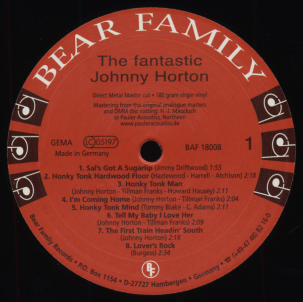 Horton, Johnny The Fantastic Johnny Horton (180gram vinyl)