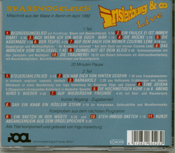Insterburg & Co Spassvogeleien Live 1992 (2-CD)