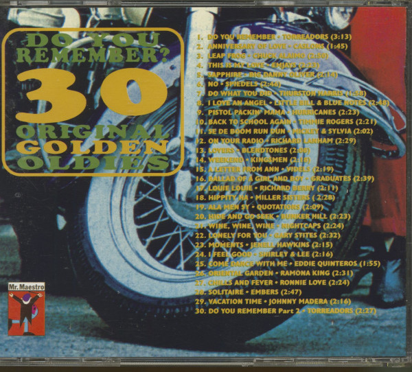 Do You Remember - 30 Original Golden Oldies (CD)