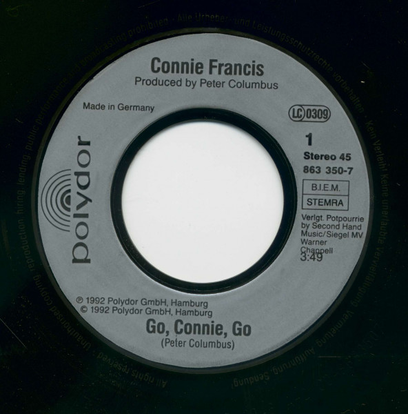 Go, Connie, Go (7inch, 45rpm, BC, PS)