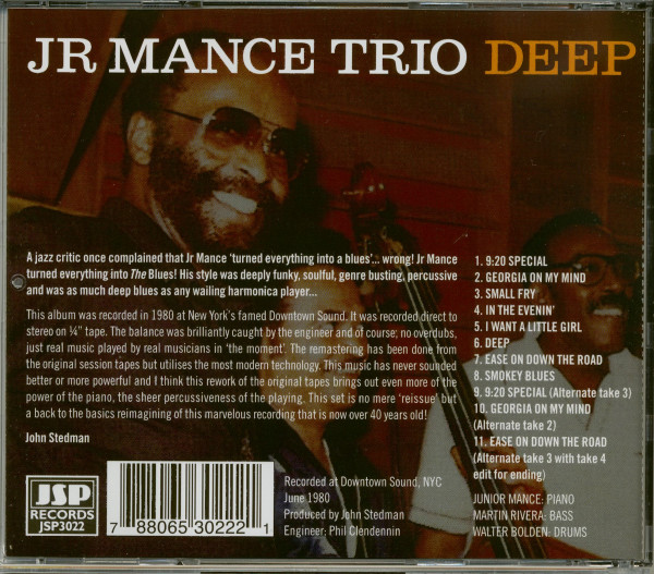 Deep - The Classic 1980 New York Studio Session (CD)