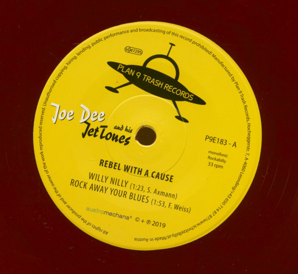 Rebel With A Cause (7inch, EP, 33rpm, SC, Red Vinyl)