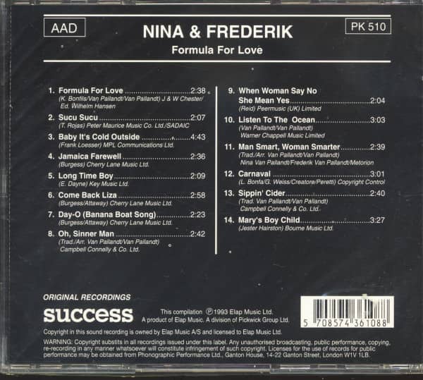 Formula For Love (CD)