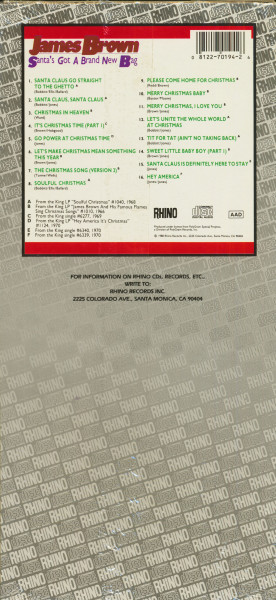 Santa's Got A Brand New Bag (CD Longbox)