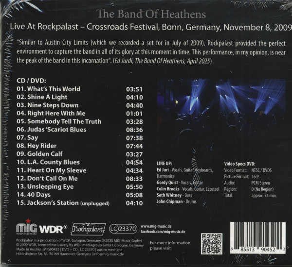 Live At Rockpalast 2009 (CD + DVD)