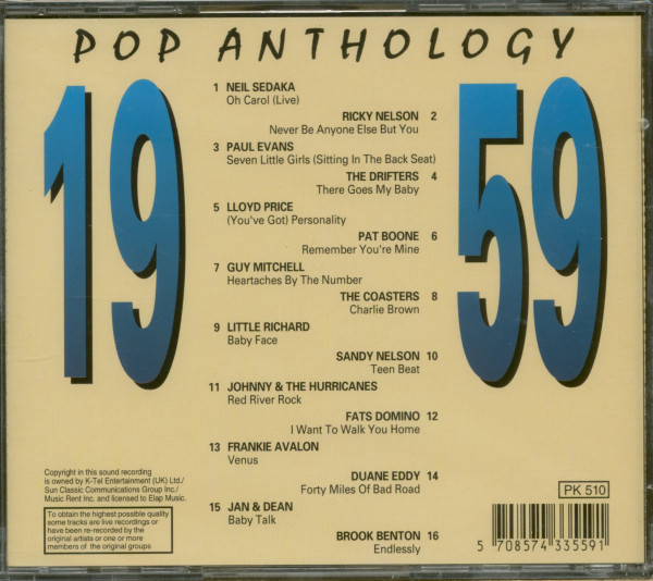 Pop Anthology 1959 (CD)