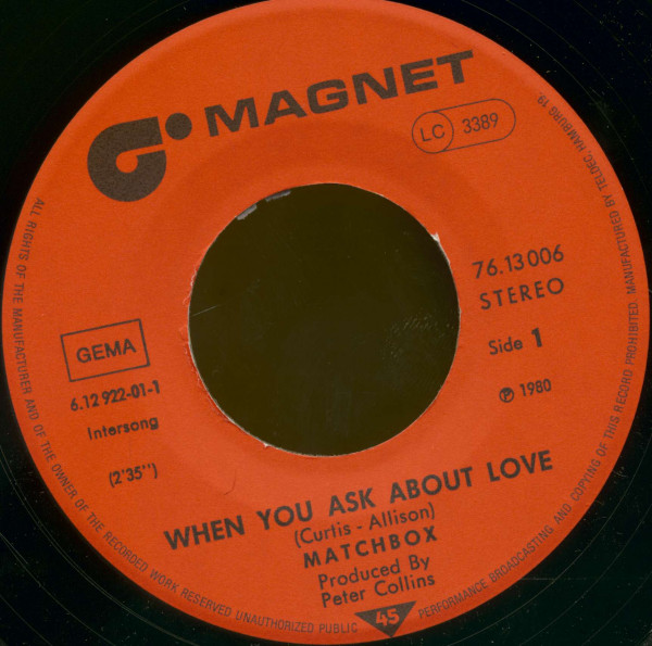 When You Ask About Love - You've Made A Fool Of Me (7inch, 45rpm, BC)