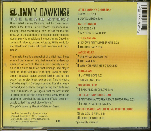 Jimmy Dawkins Presents The Leric Story (CD)