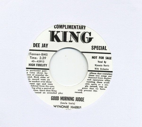 Good Morning Judge - Bloodshot Eyes ((7inch, 45rpm) Good Morning Judge - Bloodshot Eyes ((7inch, 45rpm)