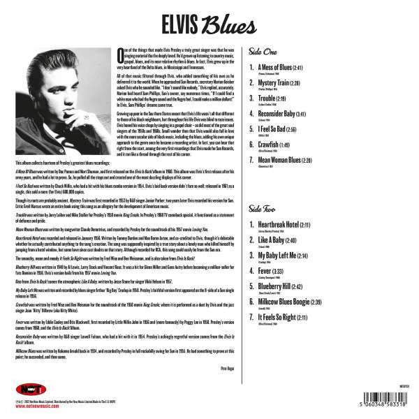 Elvis Blues (LP, 180g colored Vinyl, Ltd.)