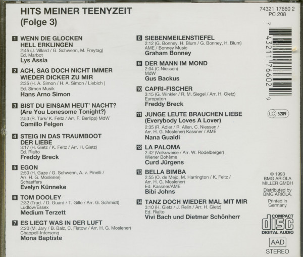 Hits meiner Teenyzeit Vol.3 (CD)