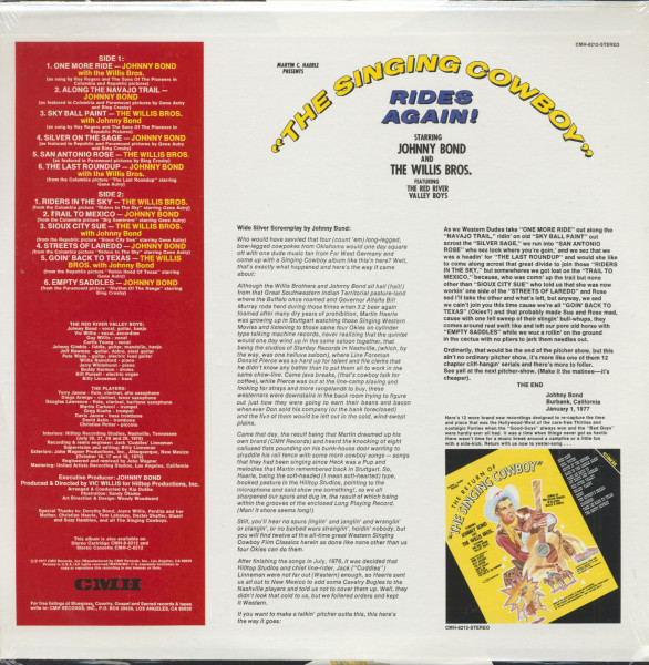 The Singing Cowboy Rides Again! (LP)