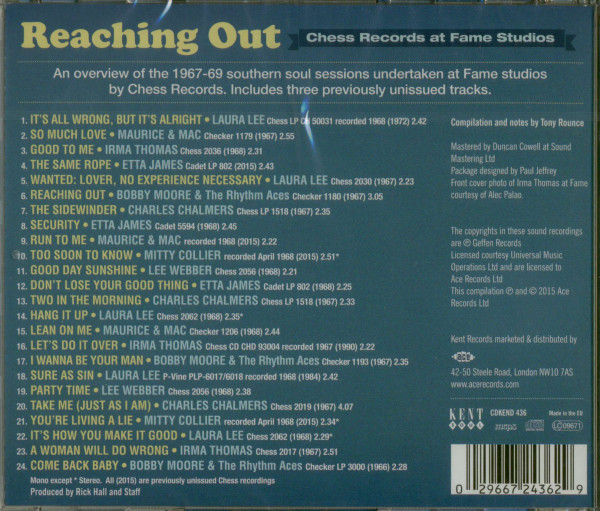 Reaching Out - Chess Records At Fame Studios