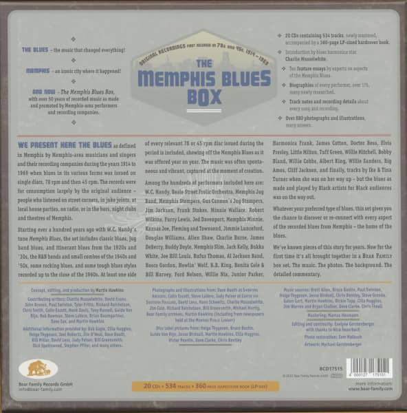 The Memphis Blues Box - Original Recordings 1914–1969 (20-CD Deluxe Box Set)