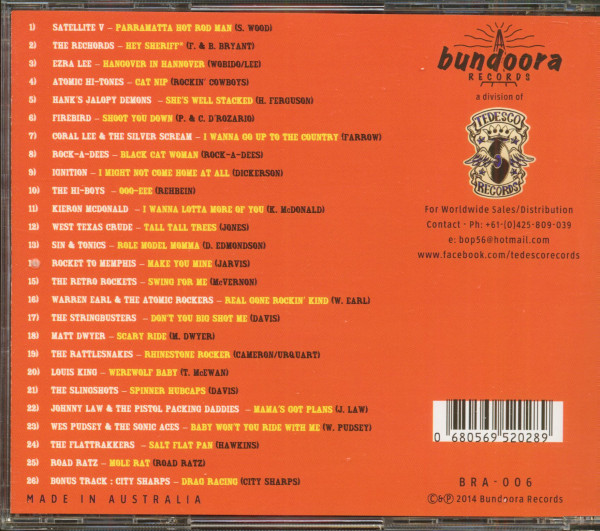 Underbilly No.2 - Australian Rockabilly Compilation (CD)