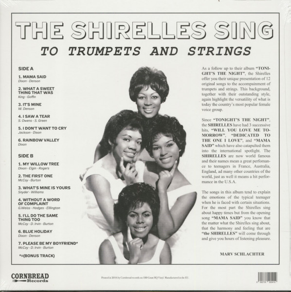 The Shirelles Sing To Trumpets And Strings (LP, 180g Vinyl)