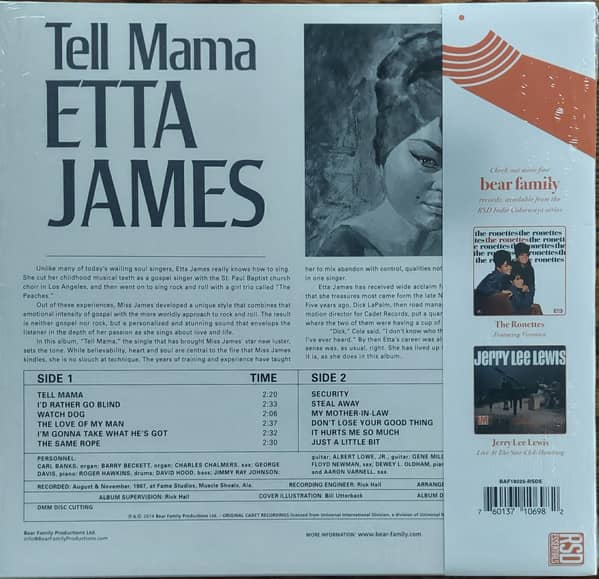 Tell Mama (LP, 180g Yellow Vinyl, RSD, Ltd.)