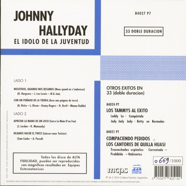 El Idolo De La Juventud (7inch, EP, 45rpm, PS, SC, Clear Vinyl, Ltd.)