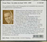 Aperçu: So schön wie heut' 1935-59 (CD) Aperçu: So schön wie heut' 1935-59 (CD)