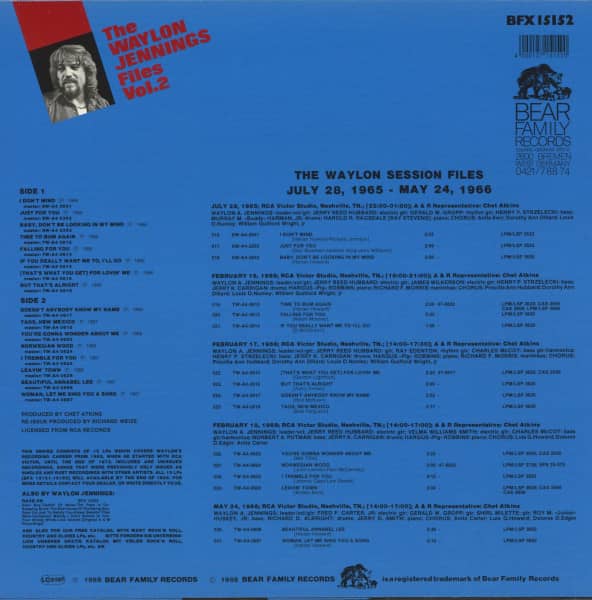 The Waylon Jennings Files, Vol.2 (LP)