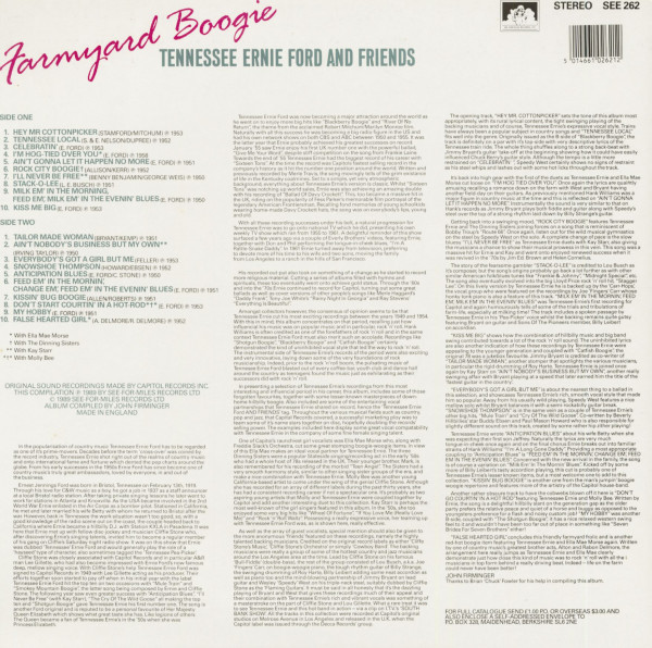 Farmyard Boogie - Tennessse Ernie Ford And Friends (LP)