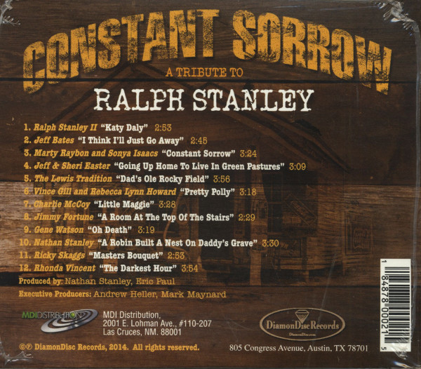 Constant Sorrow - A Tribute To Ralph Stanley (CD)