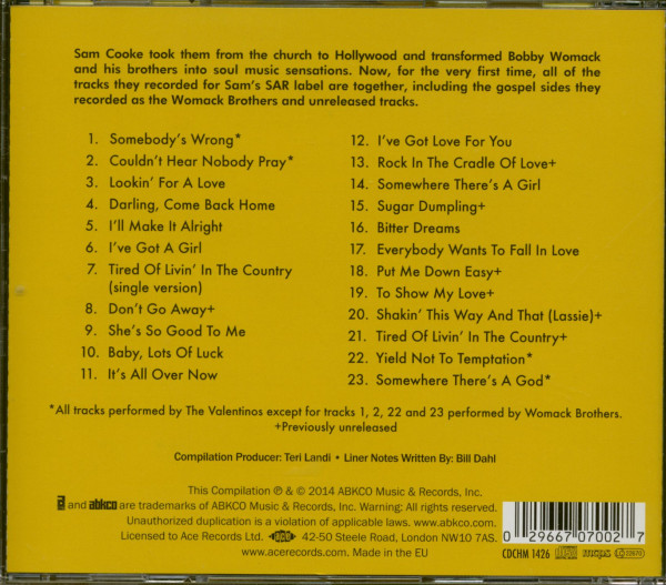 Lookin' For A Love - The Complete SAR Recordings