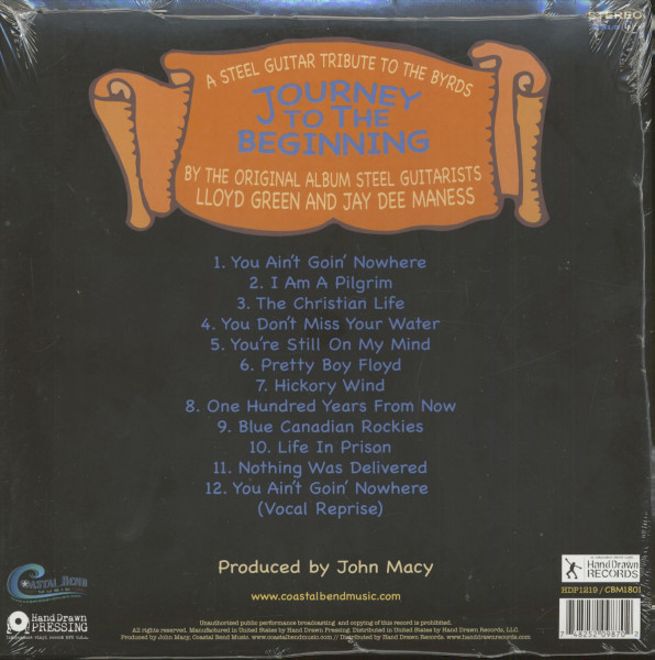 Journey To The Beginning - A Steel Guitar Tribute To The Byrds (LP, 180g, RSD)