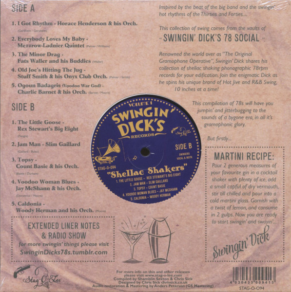 Swingin' Dick's - Shellac Shakers Vol.1 (10inch LP)