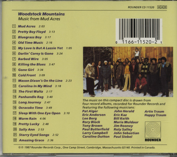 Woodstock Mountains – Music From The Mud Acres (CD)