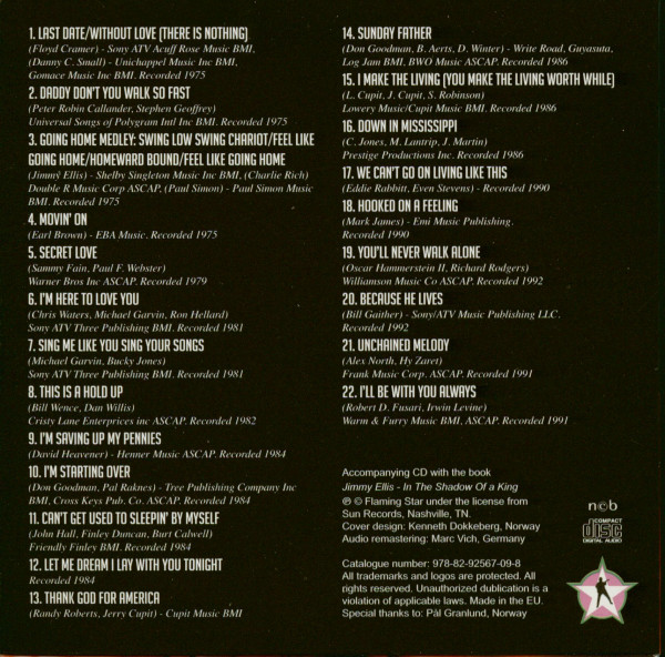 Jimmy Ellis - In The Shadow Of A King (Book+CD)